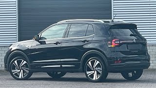 Volkswagen NEW TCross RLine 2022 in 4K Deep Black Pearl 18 inch Nevada walk around amp Detail Inside [upl. by Annohsat397]