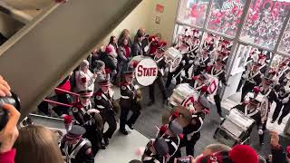 Ohio State University Marching Band march to Skull Session prior to Indiana football game 2024 [upl. by Tades]