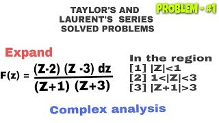 Laurents series solved problems 🔥 [upl. by Oisor95]