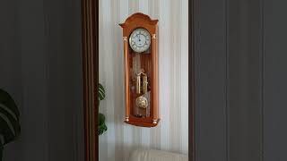 Wanduhr Wallclock SeilzugRegulator Hermle Westminster Melodie Germany [upl. by Peckham]