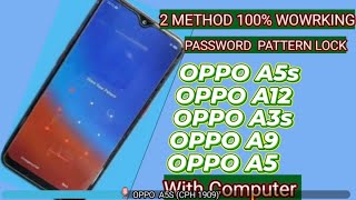 How to Unlock Oppo A5sPassword Lock Unlock  Pattern Password Unlock with Computer [upl. by Abih]