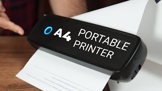 This is A4 Portable Printer  Ultimate Inkless Bluetooth Printer for Professionals and Travelers [upl. by Anayia]