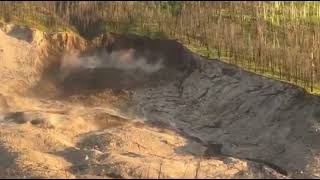 Chilcotin River Landslide Shown Destabilizing [upl. by Mairym]