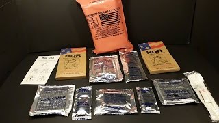 2003 Humanitarian Daily Ration 24hr MRE Review Pink HDR Emergency Aid Food Survival Meal Tasting [upl. by Hpeosj]