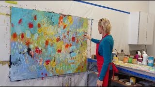 abstract painting  intuitive painting  from start to finish [upl. by Cutler]