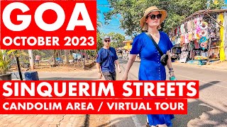 Goa  Sinquerim to Candolim October  2023  Situation Update  Goa Vlog  North Goa  Beach Road [upl. by Nylyrehc]