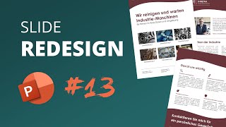 Broschüren und Werbeflyer AUF ENTSPANNT mit PowerPoint erstellen Redesign 13 [upl. by Nomi432]