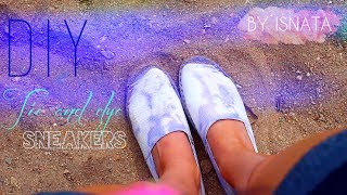 DIY  TUTO  SNEAKERS  ESPADRILLES TIE amp DYE  Sneakers  Shoes Tie amp Dye english subs [upl. by Plumbo]