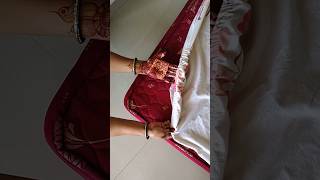 Bedsheet mein elastic lagane ka tarikaperfect fitted bedsheet viralshorts viralvideo homedecor [upl. by Anais584]