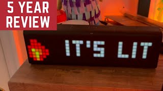 LaMetric TIME WiFi Clock With Subscriber Count Review [upl. by Irrok442]