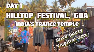 GOA Hilltop Festival 2023 🇮🇳 Day 1 After Movie Indias party capital Rave Party Vagator Goa [upl. by Tresa]