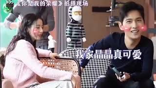 You are my glory  Behind the scenes  Yang Yang and Dilraba Dilmurat 💕💕💕 [upl. by Zailer]