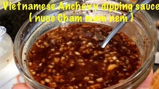 How to make Vietnamese Anchovy dipping sauce  nuoc Cham mam nem [upl. by Stepha543]