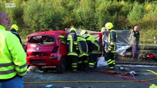 02102012 BA Fünf Tote bei schwerem Unfall auf der A73 bei Bamberg [upl. by Arny]