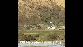 190 Metreden Tabanca Atışı  Pistol Shooting From 190 Meters pistol gun 9mm [upl. by Montagna]