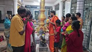 Sri Venu Gopala Swamy temple vemukunta chandanagar serilingampally Akasha deepam [upl. by Drhacir]