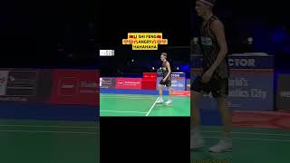 🇨🇳Li Shi Feng ANGRY Face 🇩🇰Anders Antonsen🔥🤬‼️Hahaha🤣😱badminton badmintonlovers shortvideo fyp [upl. by Aineg]