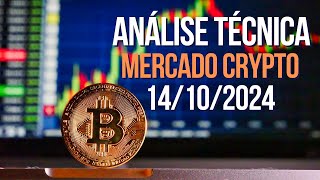 ANÁLISE TÉCNICA MERCADO CRYPTO 14102024  URGENTE BTC [upl. by Poppas703]