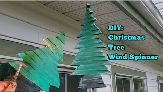 How to make a Christmas tree wind spinner Easy DIY [upl. by Gabriel802]