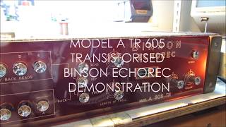 Demonstration of the Model A TR 605 Binson Echorec [upl. by Fee]