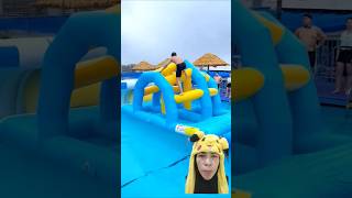 MAIN WAHANA AIR waterpark beach summer funny viralvideo shortsshorts [upl. by Orvah]