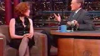 Gillian Anderson on Letterman Part 2 of 2 [upl. by Ayala]