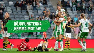 HÖJDPUNKTER  Hammarby 40 AIK  Amano debutmålskytt 💥 [upl. by Olotrab]