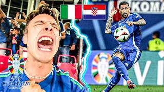 Croazia vs Italia  Europei vlog 🇭🇷🇮🇹  ZACCAGNI FA IMPAZZIRE GLI ITALIANI AL 98° MINUTO 😱 [upl. by Lorrimer696]