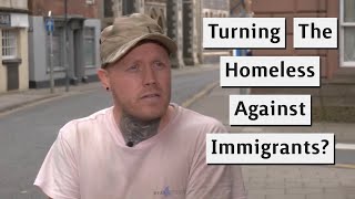 Homeless Man Angry Over Immigration And Housing [upl. by Connolly]