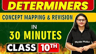 DETERMINERS in 30 Minutes  Mind Map Series for Class 10th [upl. by Worth]