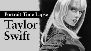 Portrait Series  Taylor Swift  Time Lapse [upl. by Runstadler114]