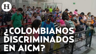 Turistas Colombianos denuncian discriminación en AICM fueron detenidos y regresados a su país [upl. by Notlih]