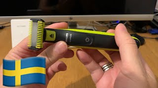 Philips OneBlade Face amp Body QP2620 Rakapparat Uppackning och Recension 🇸🇪 [upl. by Anawek]