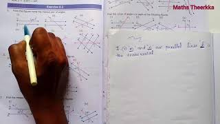 7th standard maths term 1  Chapter 5 Geometry  Exercise 52 [upl. by Eedia]