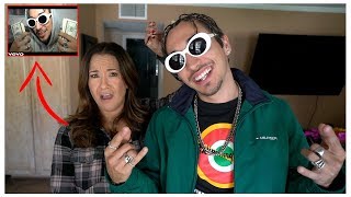 MOM REACTS TO MY RAP CAREER [upl. by Enoed]