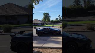 C8 Chevrolet corvette trying to impress leaving car and coffee [upl. by Arik157]