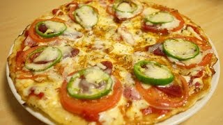 ピザの作り方。フライパンひとつで生地から作れます！How to make a Pizza [upl. by Nnylimaj9]