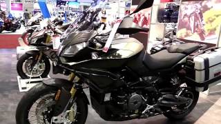 2017 Aprilia Caponord 1200 Rally Walkaround Review Look in 4K [upl. by Atirehs]