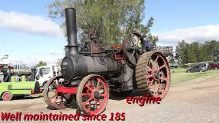 Watch Heritage steam powered traction engine likely from 1850s showing off its ability [upl. by Ybeloc]