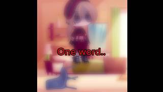 One Word  Sucide prevention month  Shorts gacha Suicideprevention mental Short [upl. by Myer]