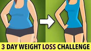 3 DAY WEIGHT LOSS CHALLENGE  HOME EXERCISES [upl. by Hiltner]