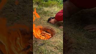 Bushcraft skills underground bushcraft survival camping underground outdoors forest [upl. by Demetri]