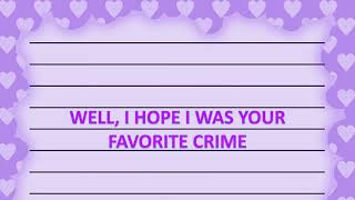 Olivia Rodrigo  favorite crime Karaoke [upl. by Liam]