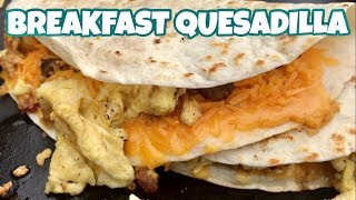 ♨️ How To Make Breakfast Quesadilla On A Blackstone Griddle [upl. by Lundt556]