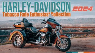 HarleyDavidson Tobacco Fade Enthusiast Collection For 2024 [upl. by Krucik]