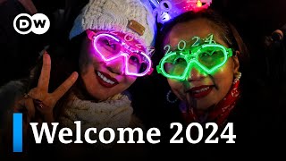 How people around the world celebrate the New Year  DW News [upl. by Esinel]