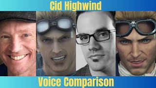 Cid Highwind Voice Comparison Chris Edgerly and J Michael Tatum ff7rebirth finalfantasy ff7r [upl. by Etak18]