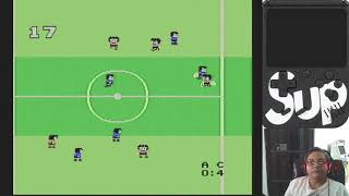 Gameplay do jogo Power Soccer Fighter do console SUP [upl. by Akerdnahs]