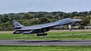 B1B and B52 Bombers Takeoff and Land At RAF Fairford [upl. by Kristofor]