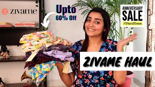 ZIVAME ANNIVERSARY SALE  Upto 60 Off  Nightwear ShortsSet amp TShirts Haul  Zivame Coupon Code [upl. by Nilhtac435]